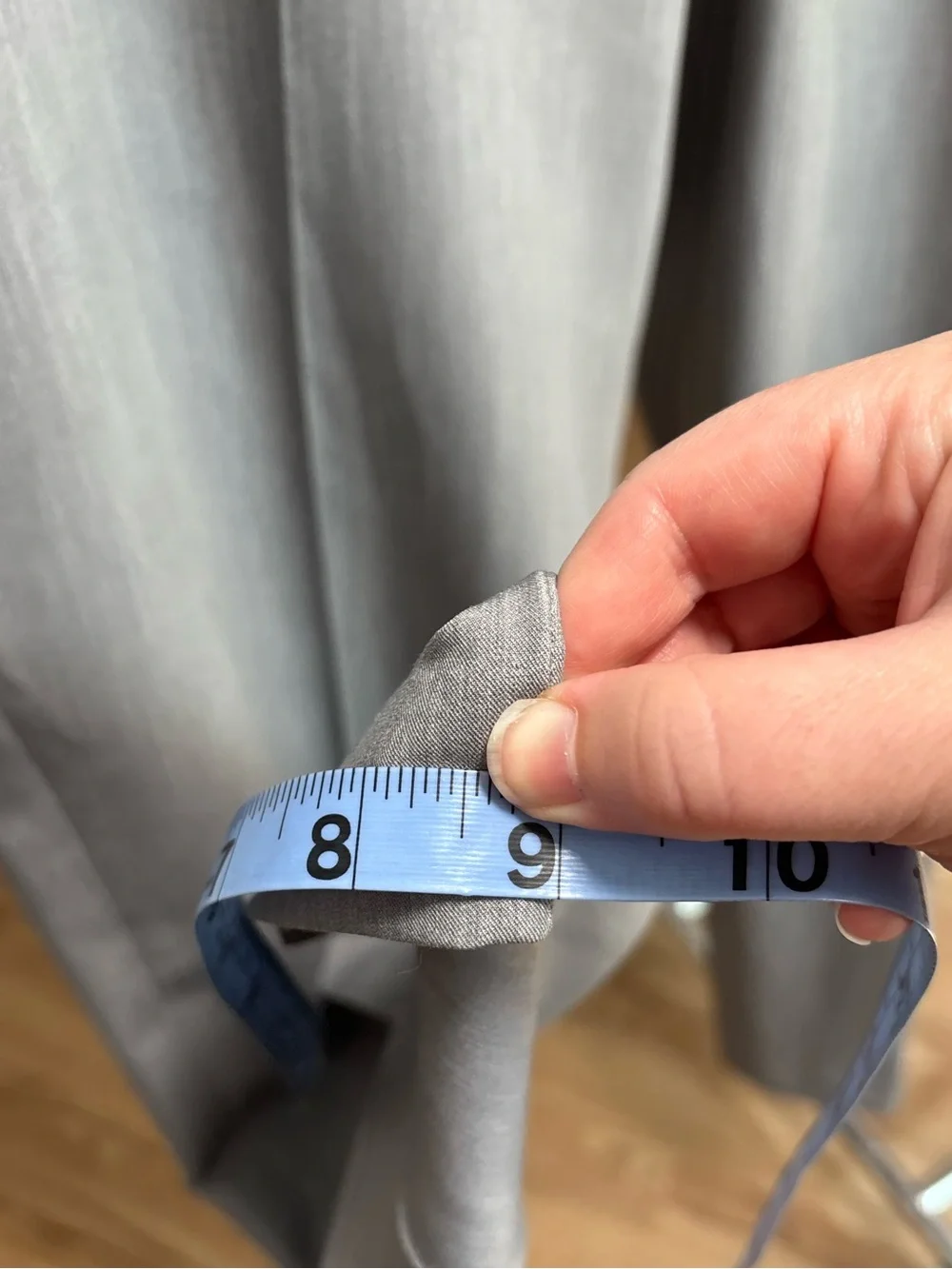 NWT 1946 by Ballin pearl grey straight leg trousers, 34x32